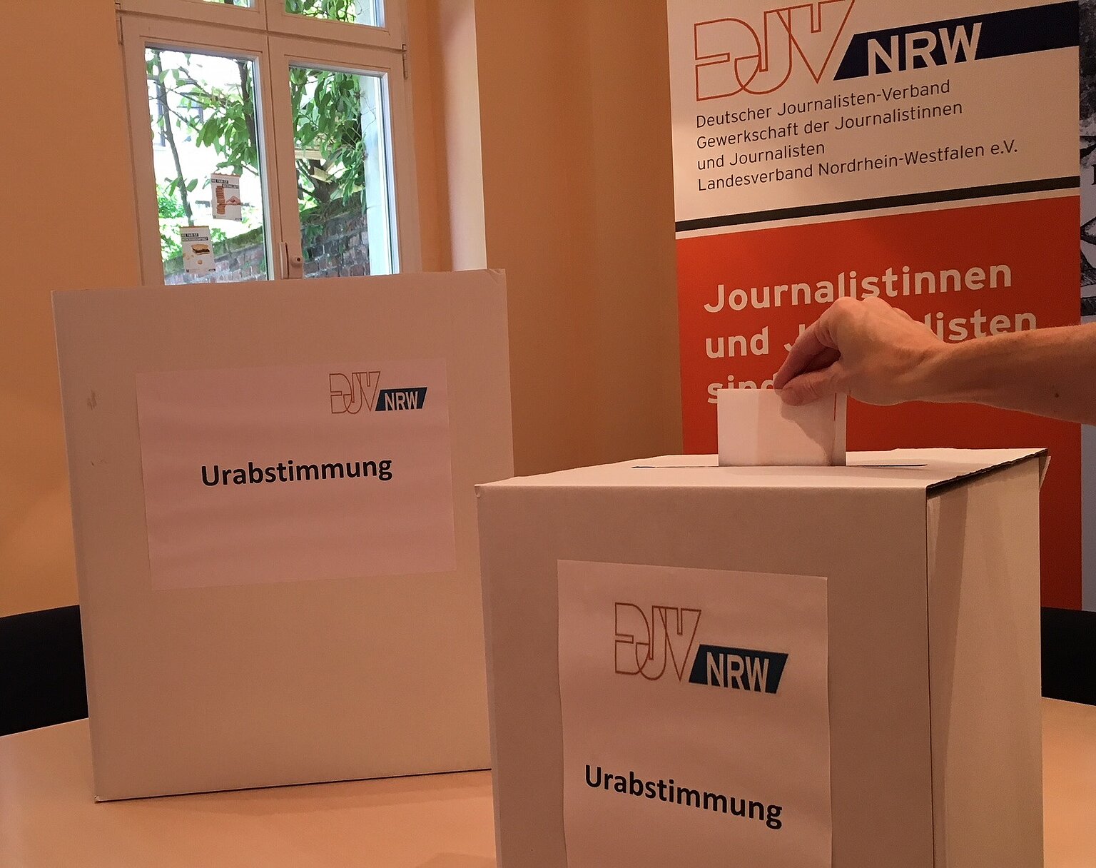  – Urabstimmung in der Geschäftsstelle des DJV-NRW