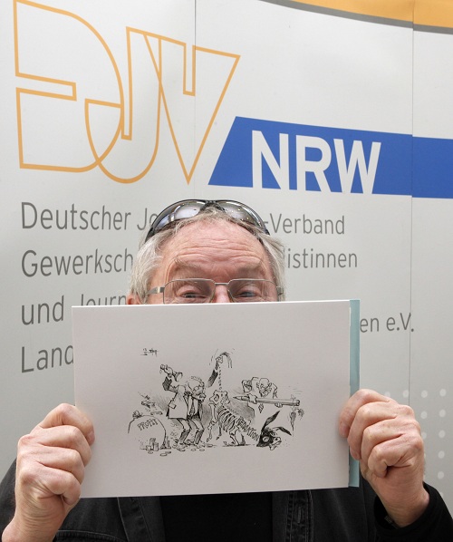  – Berndt A. Skott präsentiert „Der Goldesel“ Foto: DJV-NRW / Anja Cord